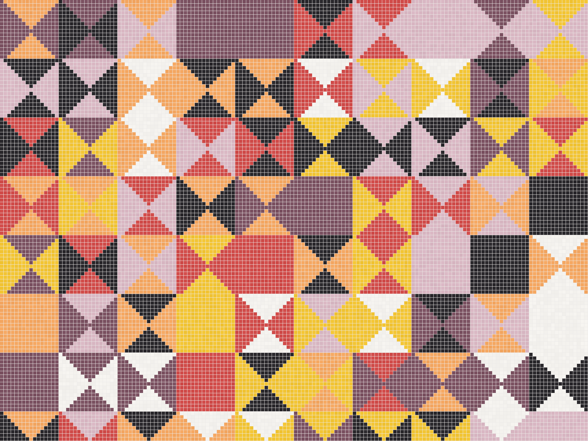 Geometrisches Mosaikdesign Pinwheel