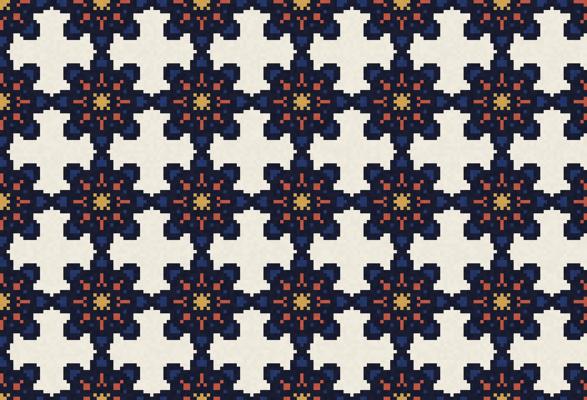 Orientalisches Mosaikdesign Shamsa