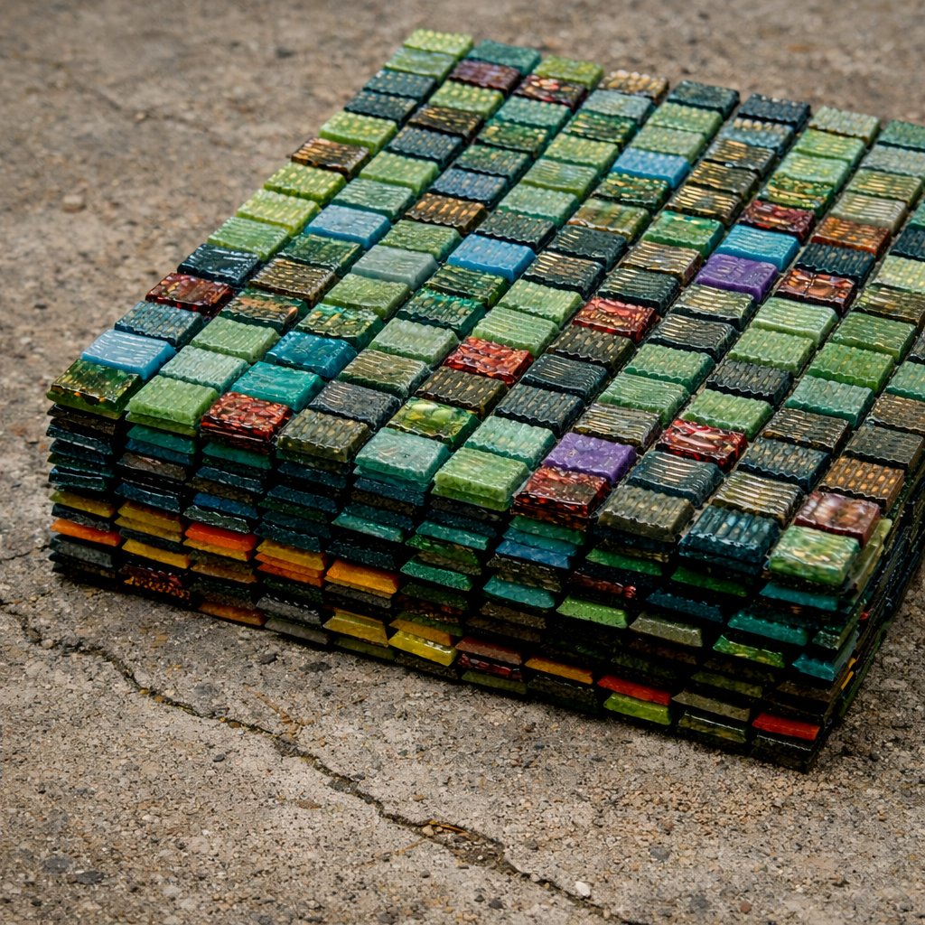 Raster und Aufteilung eines Mosaikmotivs